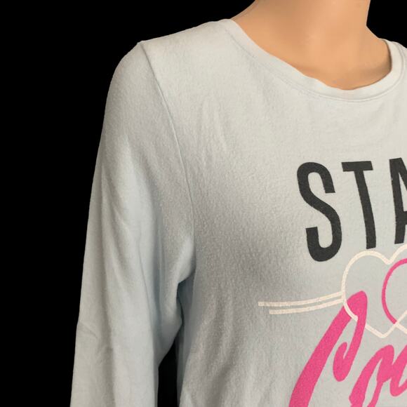 NEW Wildfox Light Blue Stay Cool Jumper Pullover S - Picture 4 of 12